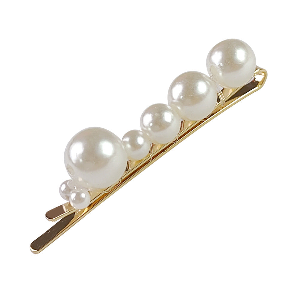 Accessoires pour cheveux Barrettes de perle Updo BB Clip épingle à cheveux rayé Fil de pêche tissé à la main H