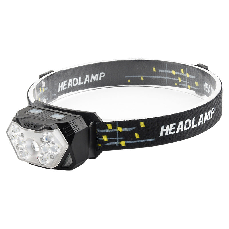 Induction phare lumière forte 9LED équitation extérieure