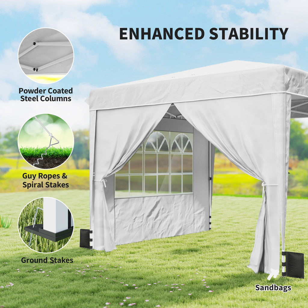 10 x 10 pieds Pop Up Canopy Tente avec parois latérales