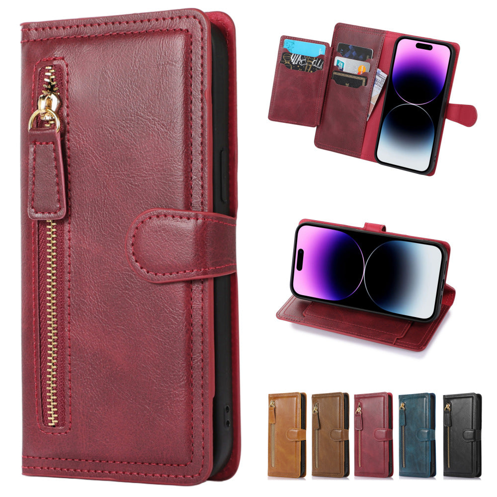 Boîtier de téléphone en cuir créatif minimaliste