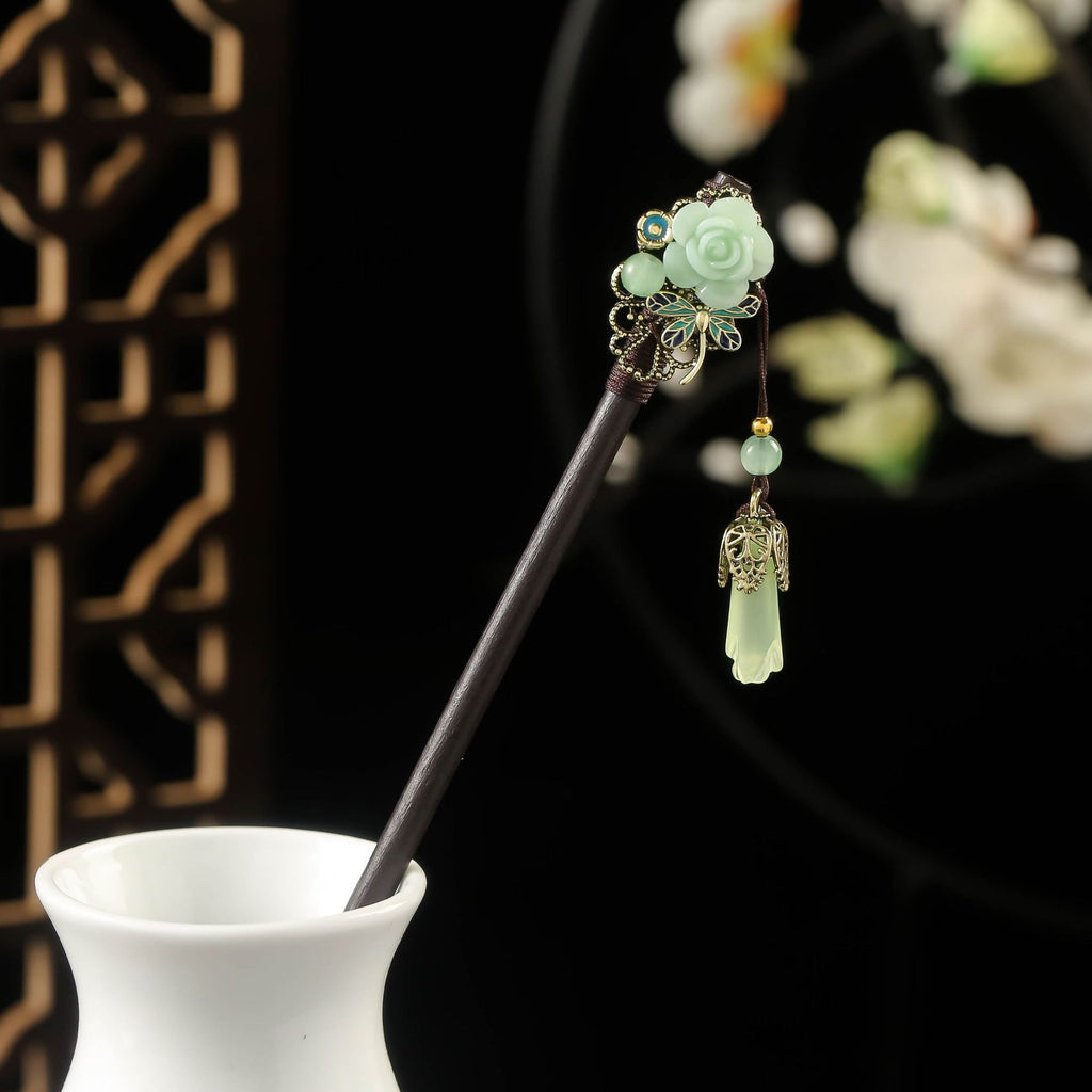 Épin à cheveux en bois de style chinois pour Updos
