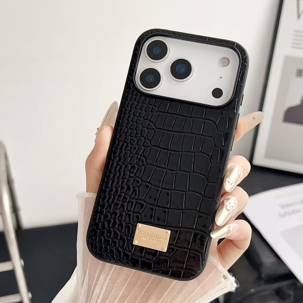 Cas de téléphone à snakeskin moulé par injection