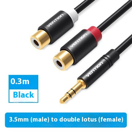 Câble audio 3,5mm revolver double tête Lotus