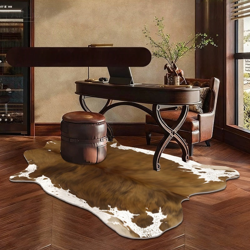 Motif de peau animale Soft Living Room Non Slip Rug