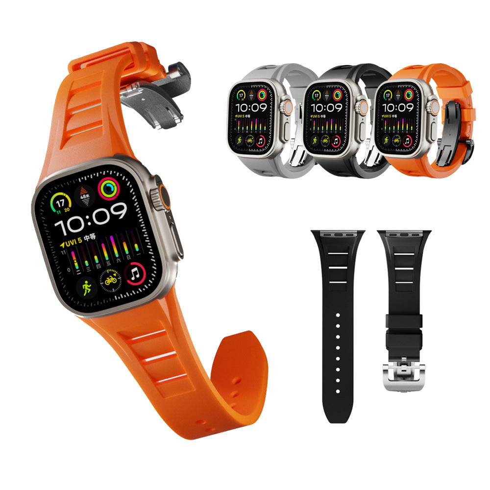 Montre Bracelet en silicone liquide S9 épingle boucle ultra pliante