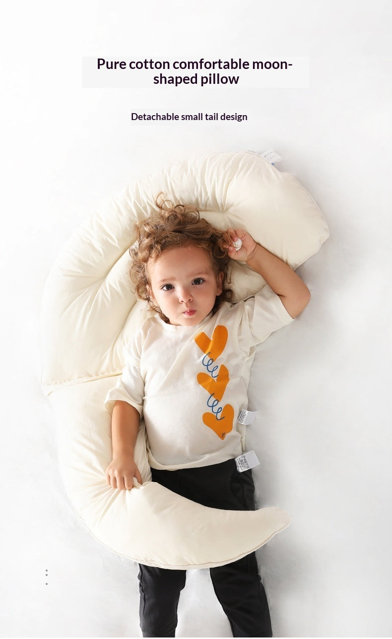 Enfants Oreiller en coton pur Lavable Oreiller à manches latérales