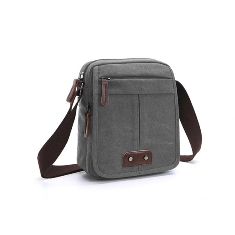 Hommes et femmes Casual Small Crossbody Sac en toile de style coréen pour usage extérieur