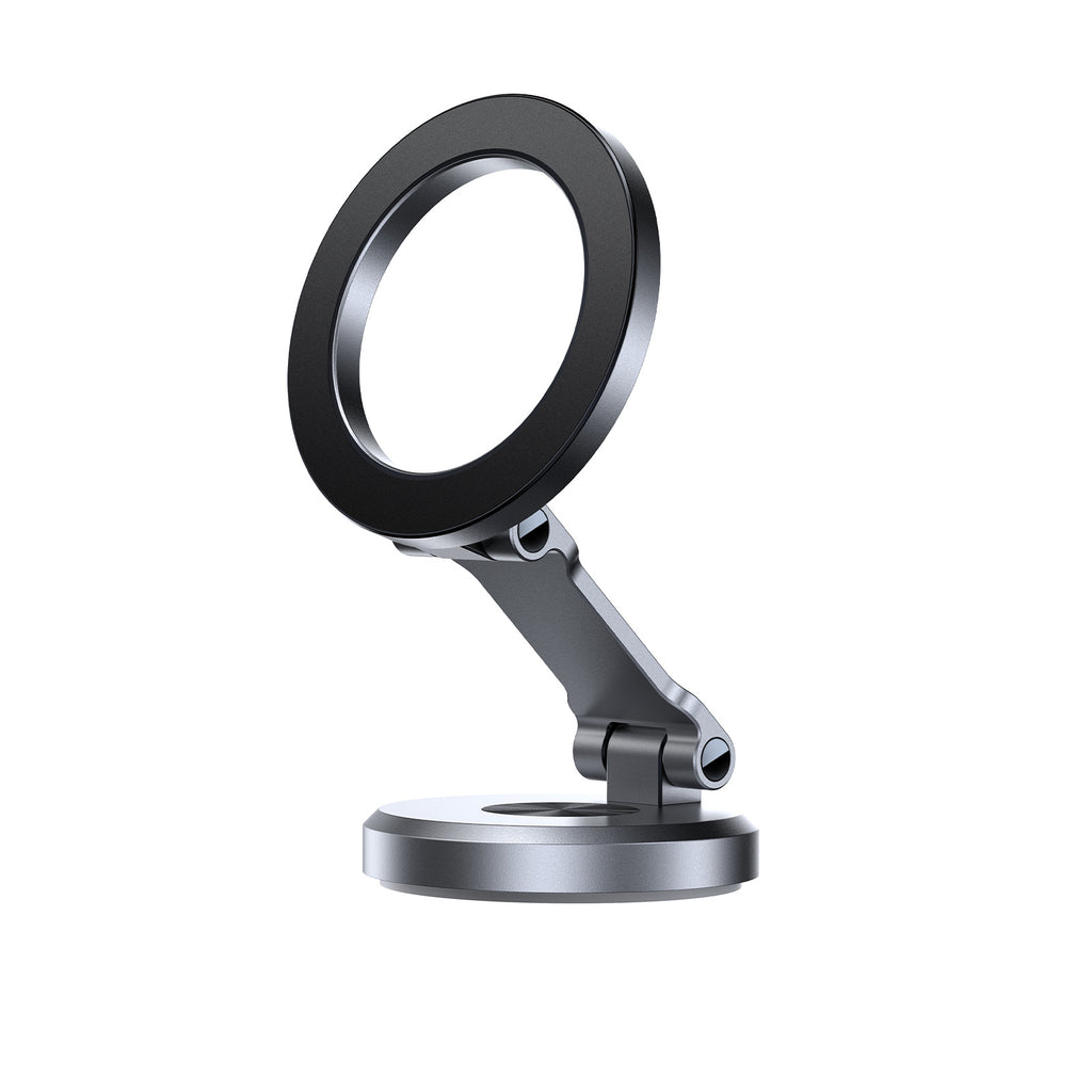 Support magnétique de téléphone de voiture pliant Navigation de voiture Alliage d'aluminium Tableau de bord
