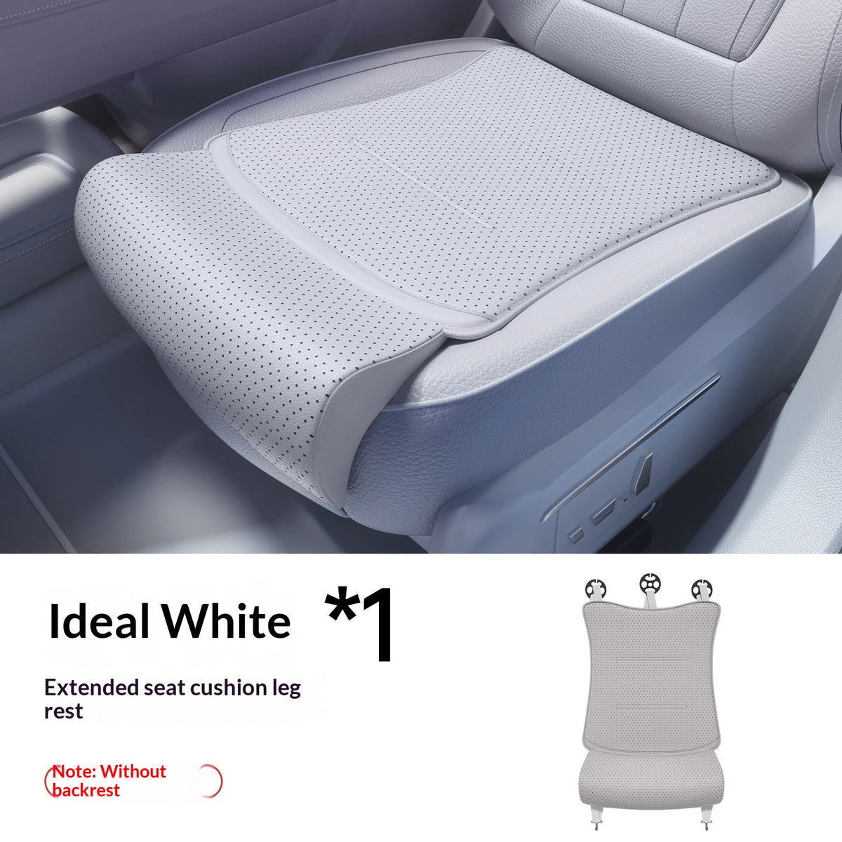 Coussin d'extension de siège de voiture avec repose-jambes intégré en latex