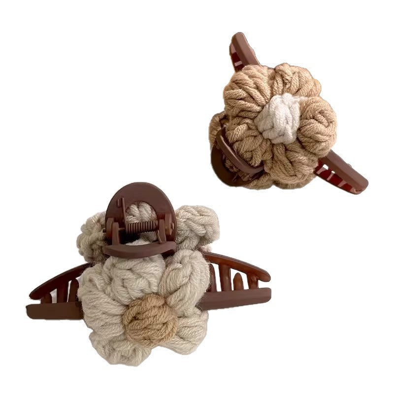 Clip de cheveux de fil de couleur maillard