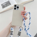 Back Woven Cross-body Lanyard Backer-card Accessoires Coque téléphone