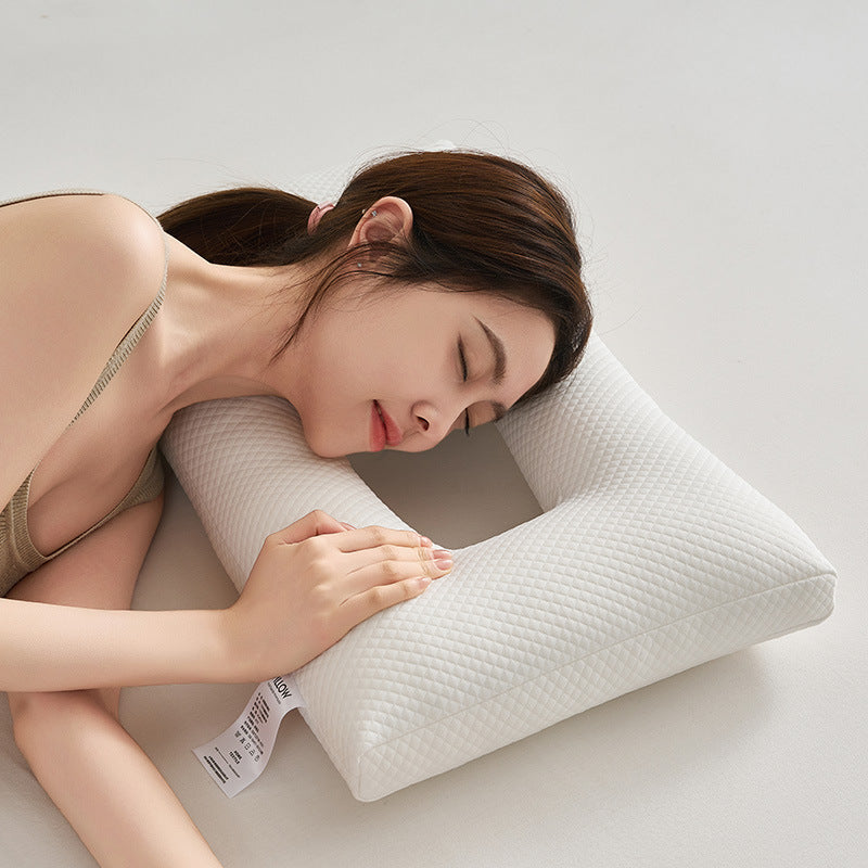 Knitted Corner Sleeping Hollow Ears Protection Pillow