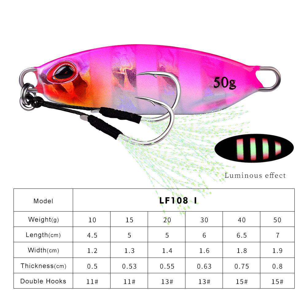 10-couleur à laminage lent plaque de pêche Lure Simulation Fausse Fait Équipement de pêche
