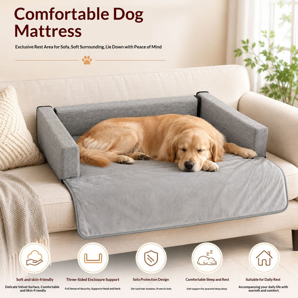 Pet Sofa Matelas Detachable Design Facile à nettoyer doux et confortable pour la peau Trois