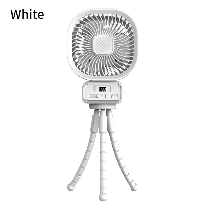 Octopus Ventilateur 3 vitesses USB rechargeable avec lumière