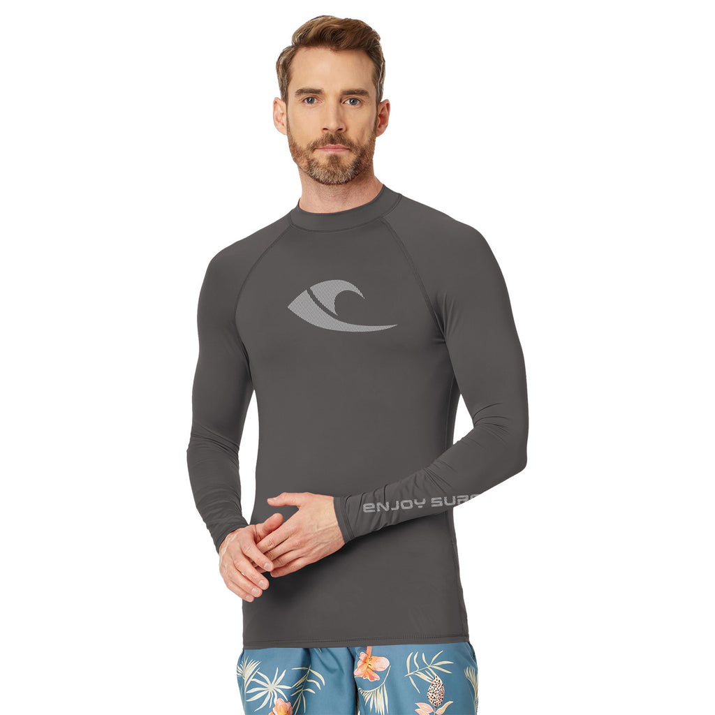 Maillot de bain d'été T-shirt manches longues pour homme