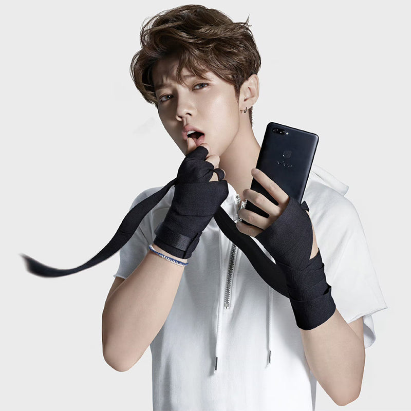 Gants de sport demi-doigts de boxe de fitness pour hommes Bande de bande intégrée