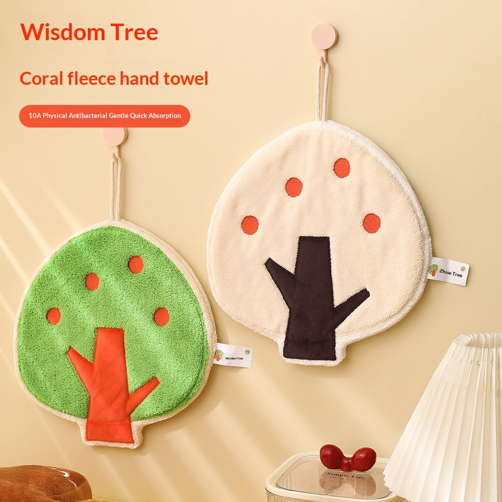 Cartoon créatif Petite serviette de main arbre