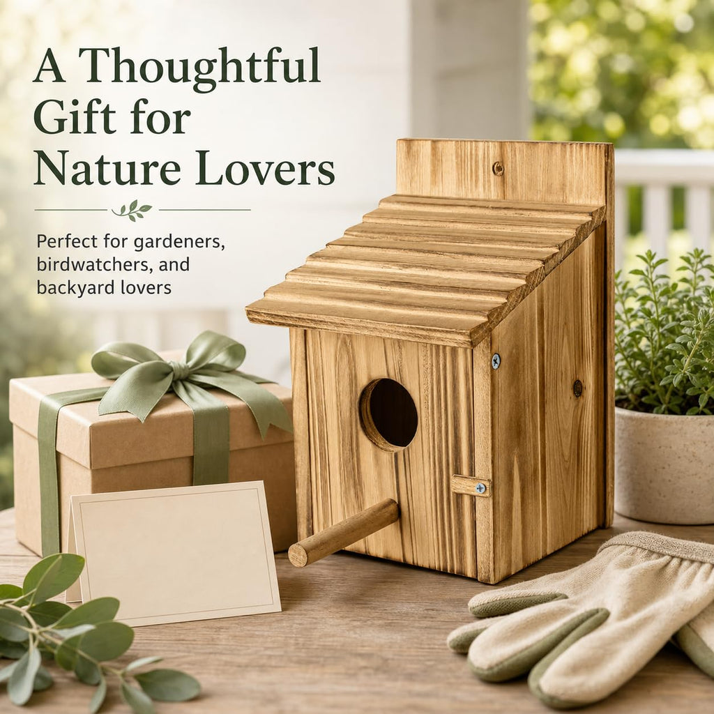 Maison d'oiseaux en bois pour l'extérieur