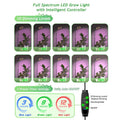 LED Grow lumières pour les plantes d'intérieur Halo anneau plein spectre croissance lampe Veg