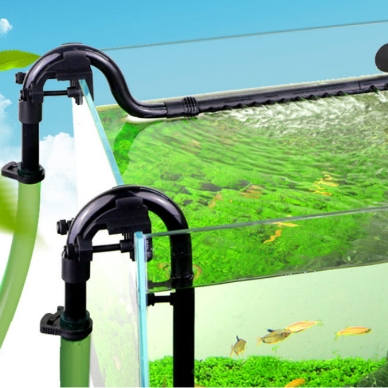 Filtre de réservoir de poisson Entrée et sortie d'eau Barrel Accessoires de douche de pluie