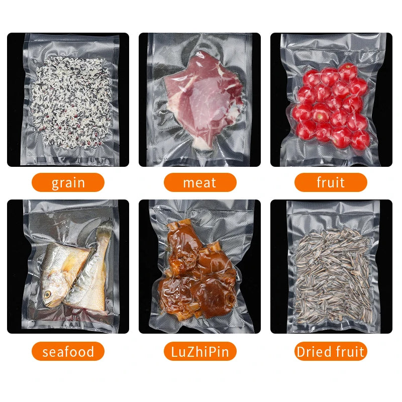 Aspirateur Food Sealer Automatic Sealer Machine de pack sec à sec avec 60 sacs UK