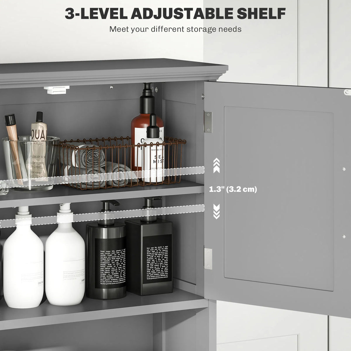 Moderne sur le rangement des toilettes