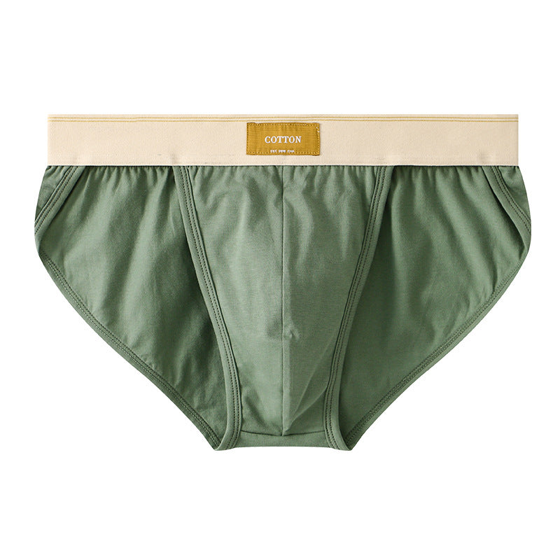 Slips en coton couleur solide pour hommes