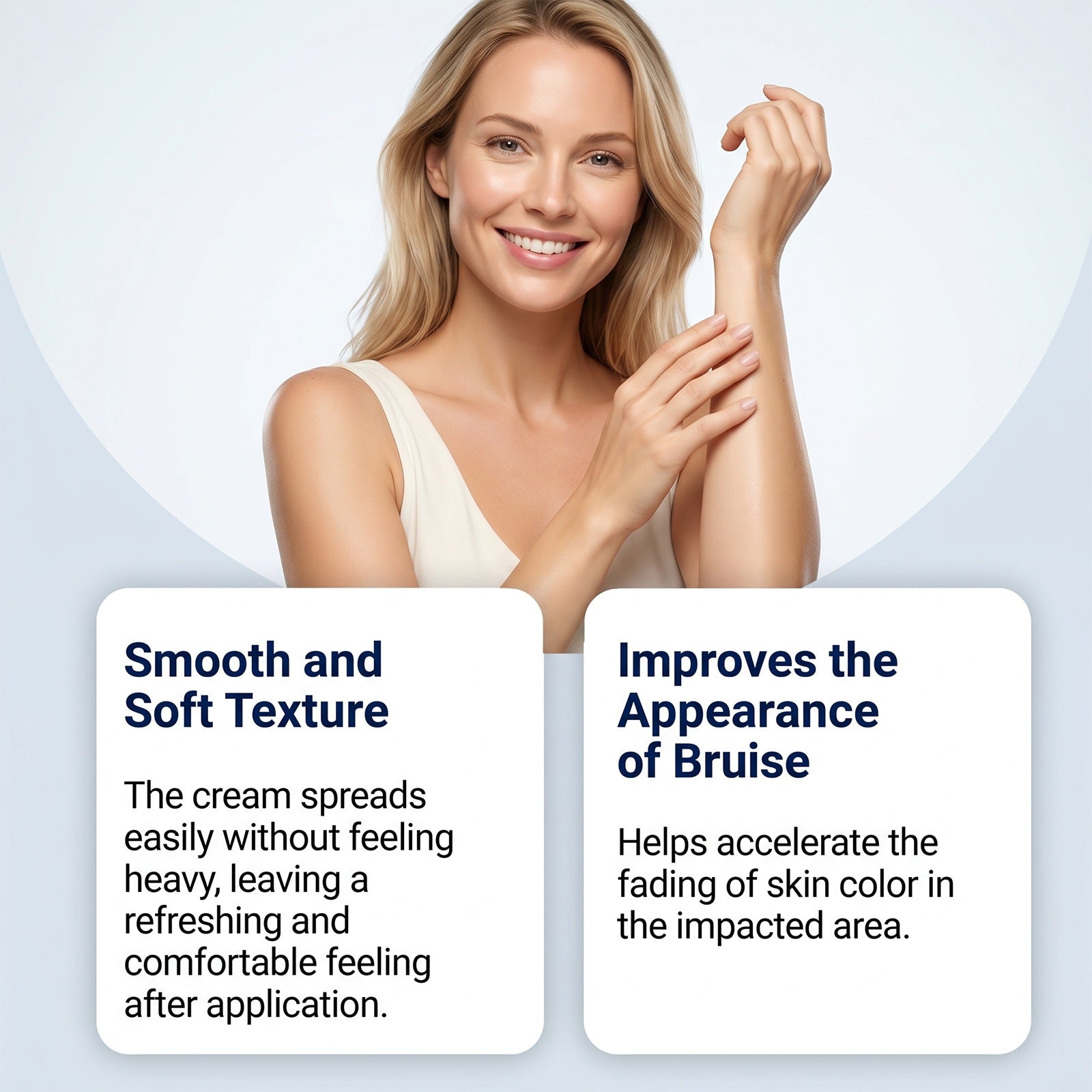 Crème de peau pour les ecchymoses