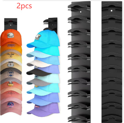 Baseball Cap Rangement Rack mural sans punch