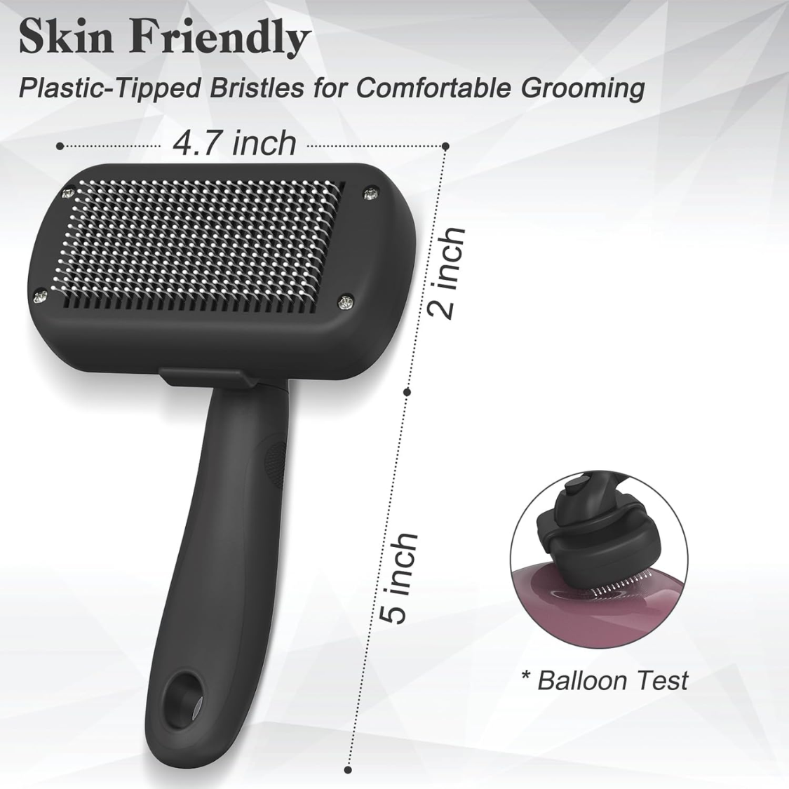 Brosse à linge auto-nettoyante - Outil de grooming pour chiens