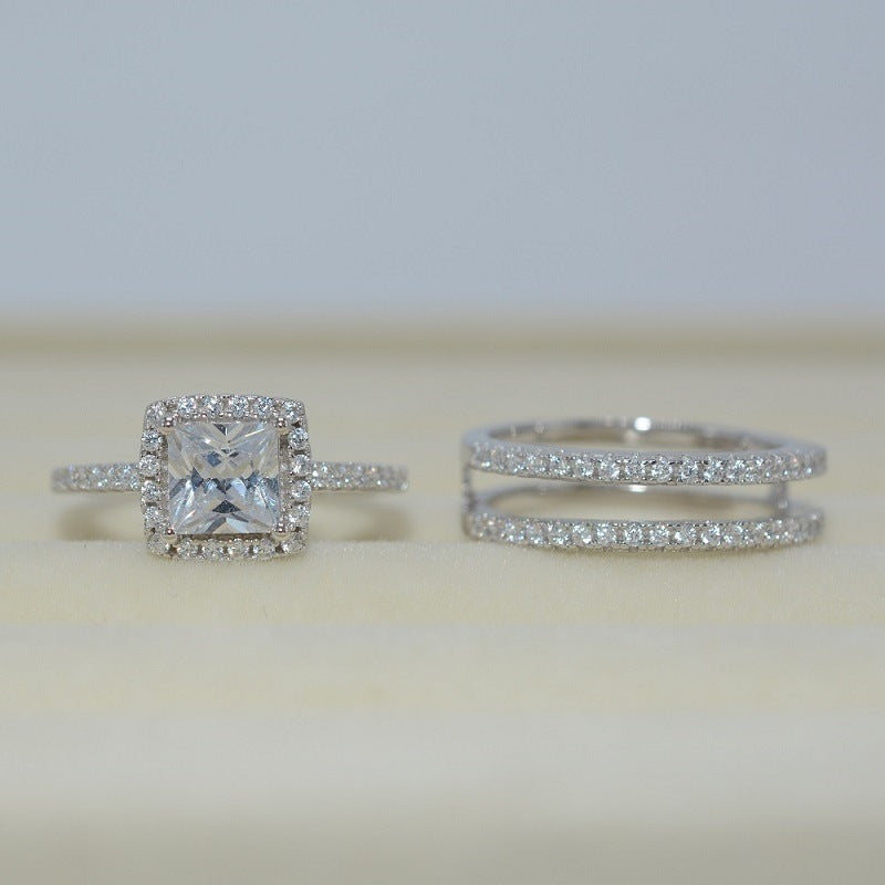 La mode féminine Versatile Simple Zircon Ring