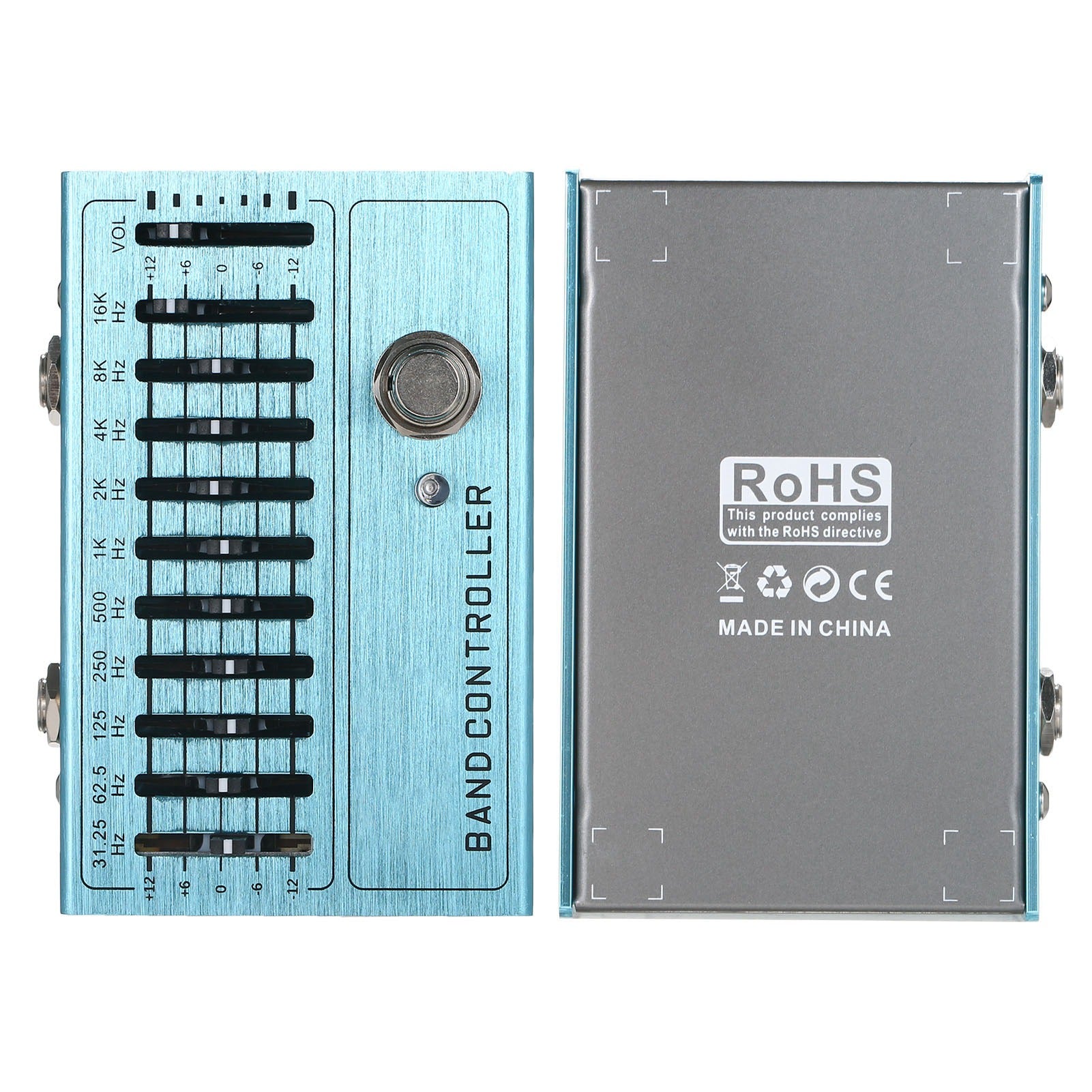 10 Band EQ Guitar Effect Pedal Mini Guitar Equalizer avec Vrai Bypass pour Guitar Bass Alum