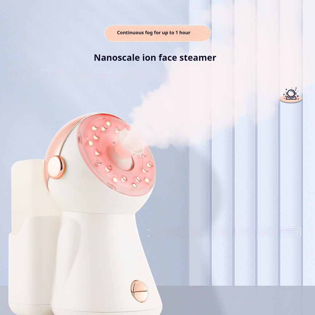 Facial Steamer avec léger ménage Nano Spray Hydratant et Humidifiant Spray 7 Couleur Col