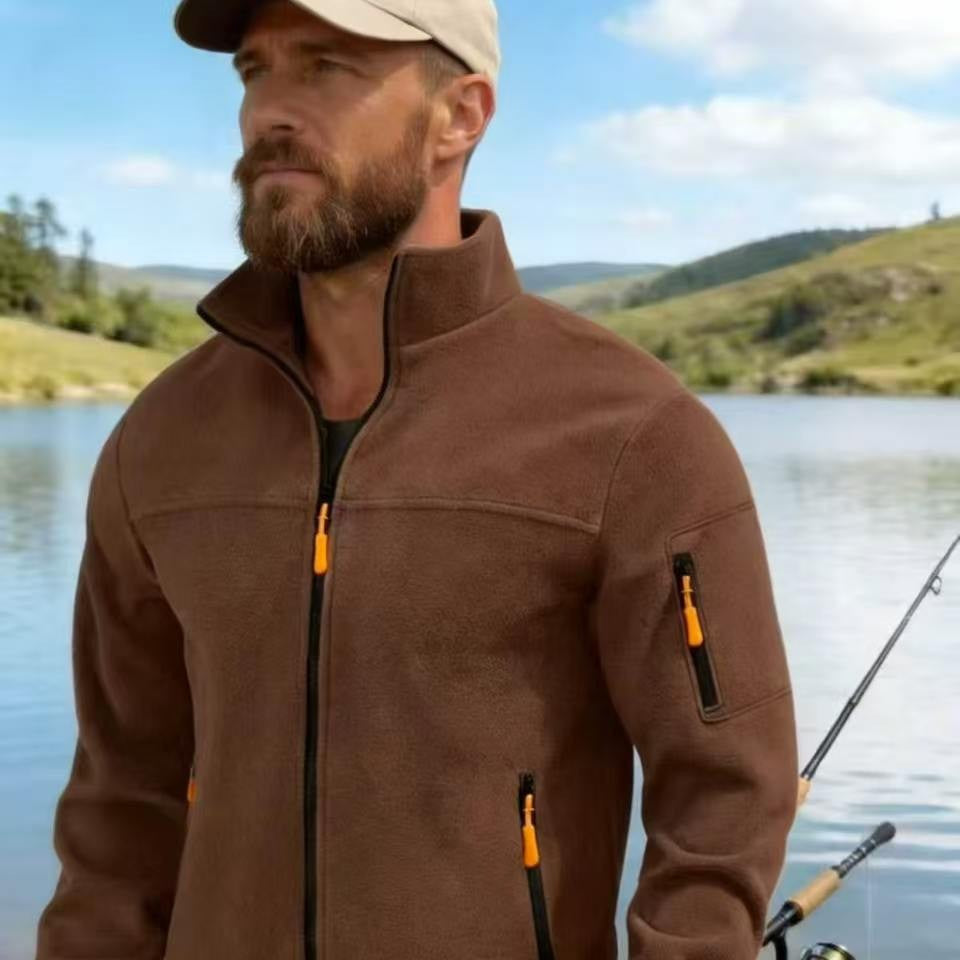Veste en polaire casual pour hommes