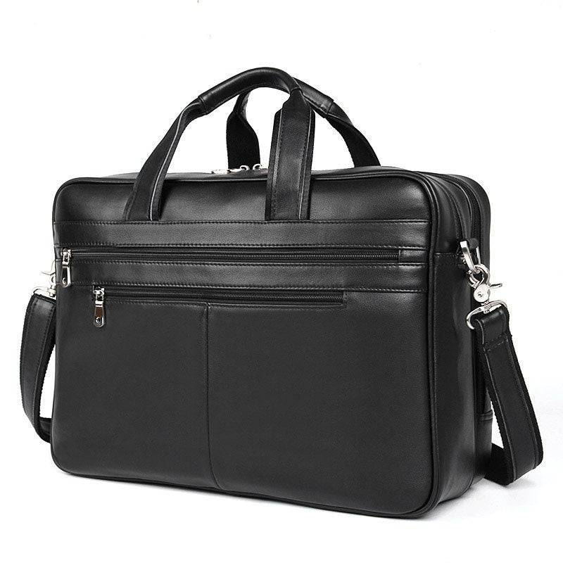 Sac à main en cuir Sac à main Napa Cuir Confortable Texture Sac en cuir véritable homme