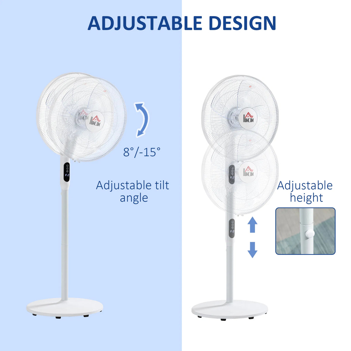 Ventilateur de sol avec télécommande
