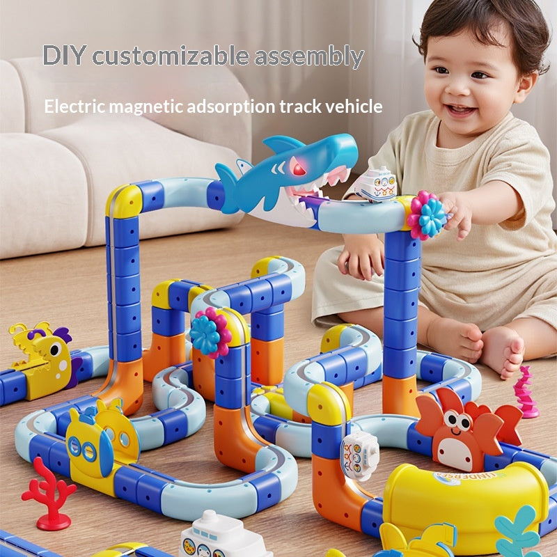 Multifonctionnel Magnetic Track Car Enfants Jouet éducatif
