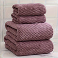 Ensemble de serviettes de bain en polaire à 4 pièces