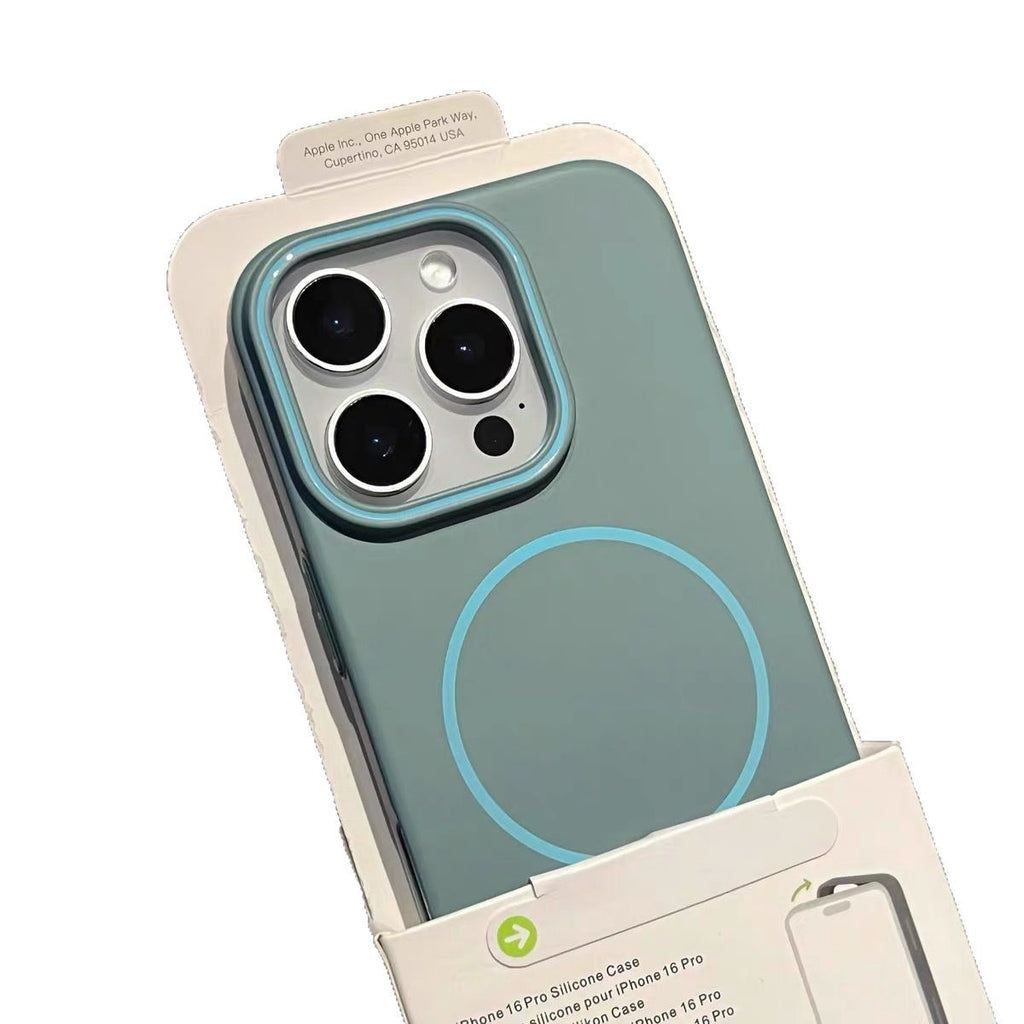 Fine Circle Magnetic Phone Case Grosted Hard Shell
