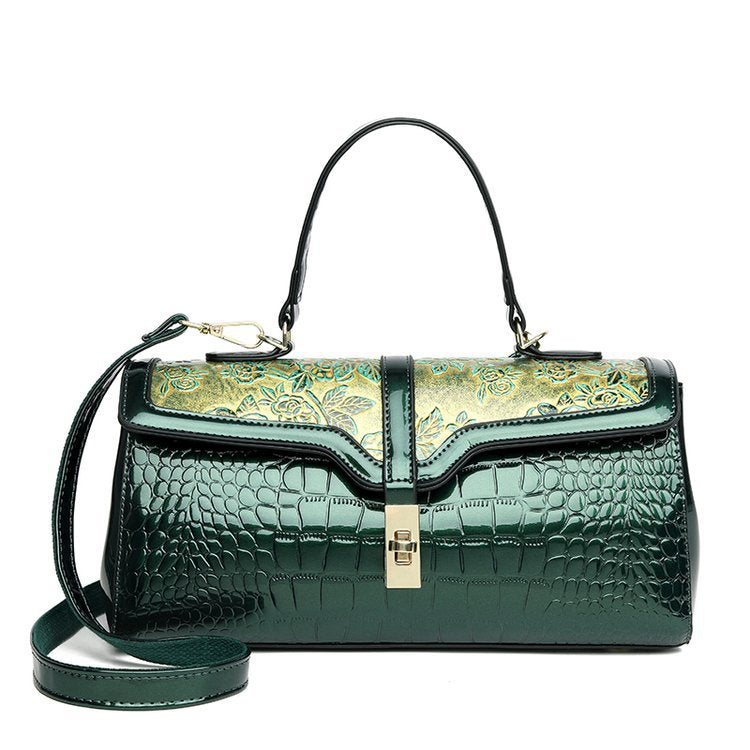 Sac de rangement en crocodile de grande capacité