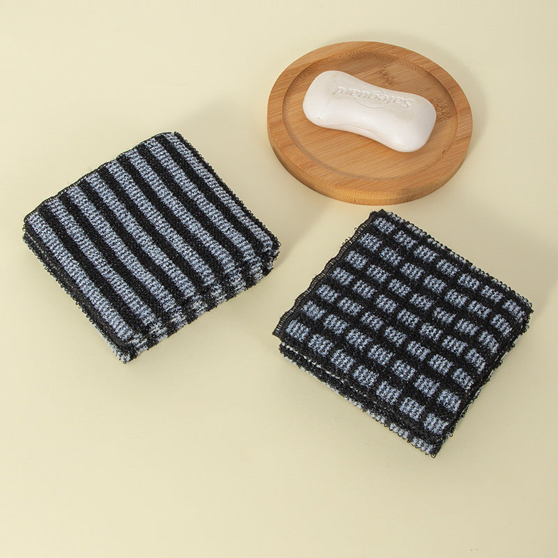Bath Bar Back-screbbing Strip Hommes Scrubber débarrassant longue noir et blanc rayé