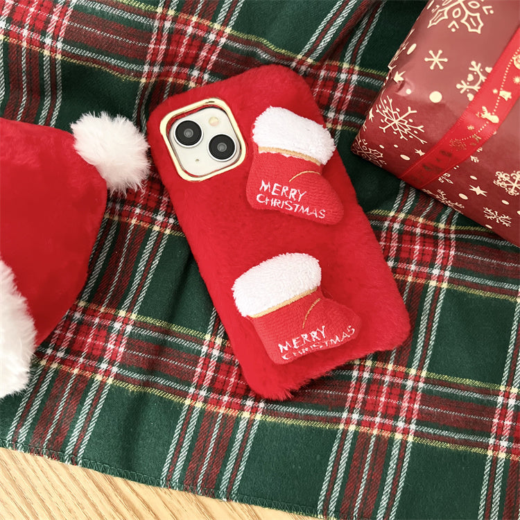 Étui de téléphone thermique en peluche