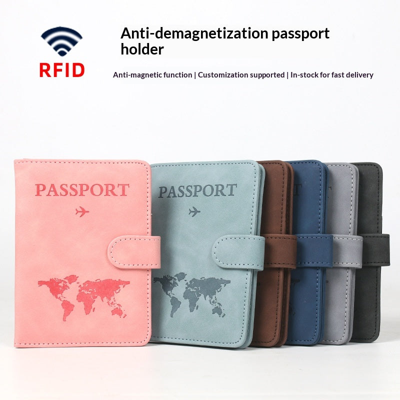 Carte de l'étui en cuir Porte-passeport Porte-cartes International Sac Organisateur