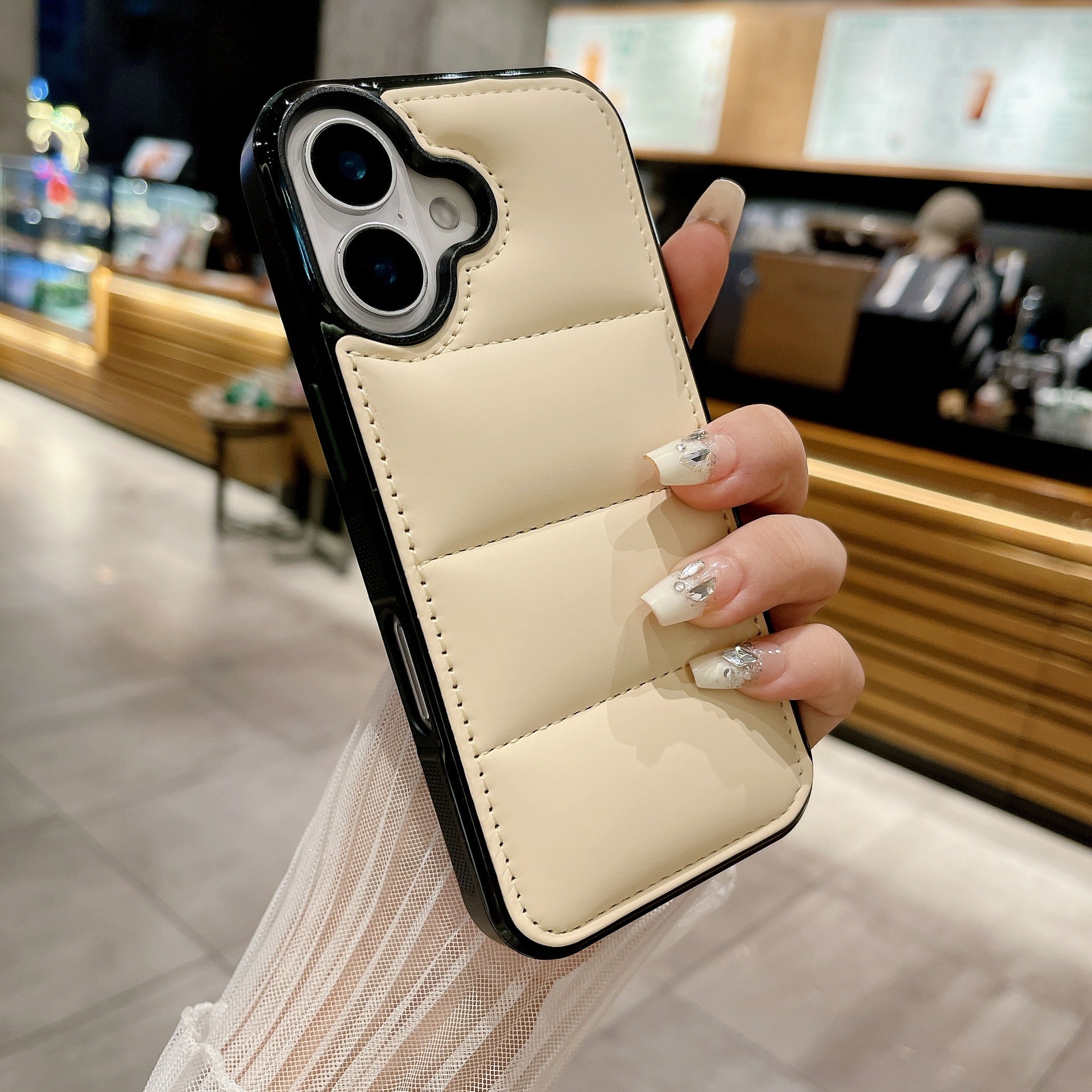Mode Macaron Premium Jacket down Case téléphone