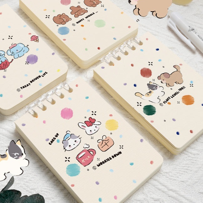 A7 Petit bloc-notes Flip-up Portable Journal Book Pocket Simple Notepad