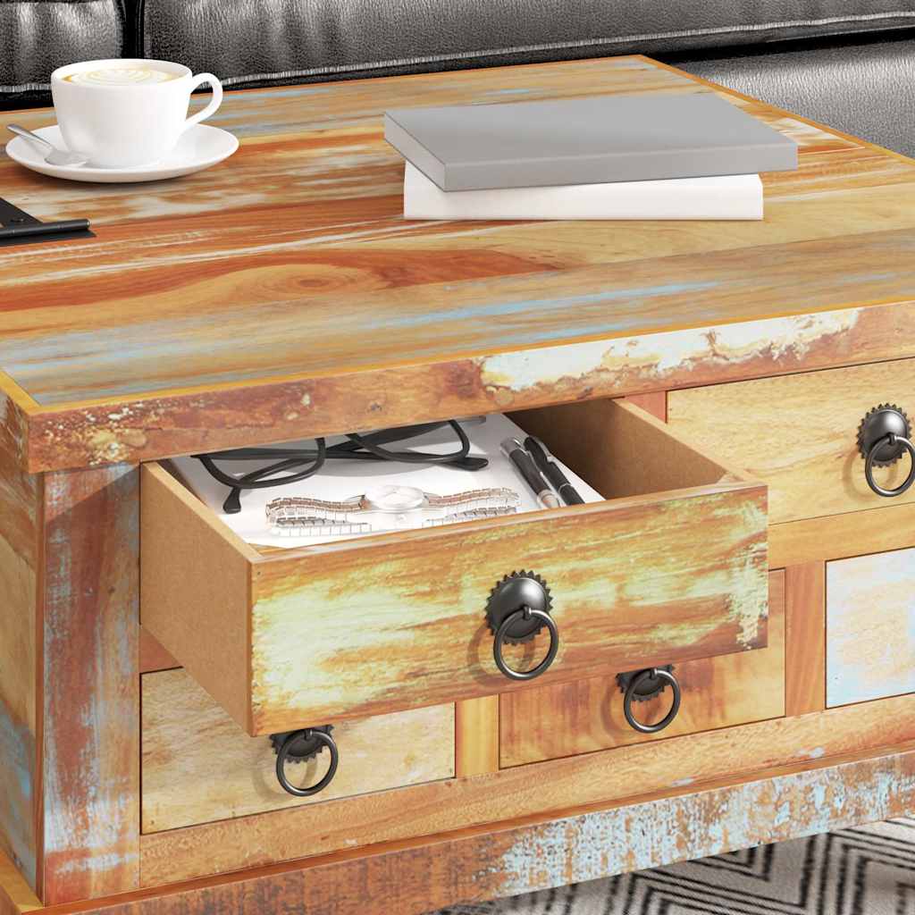 Table de café Bois recuit 70x Table de café Bois de mangue dure