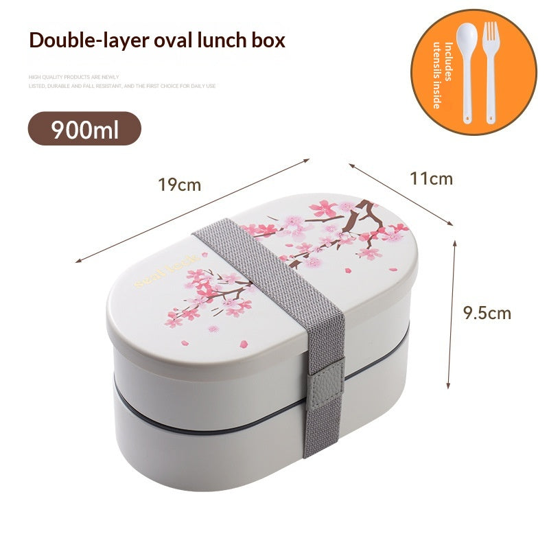 Boîte à déjeuner à micro-ondes double couche
