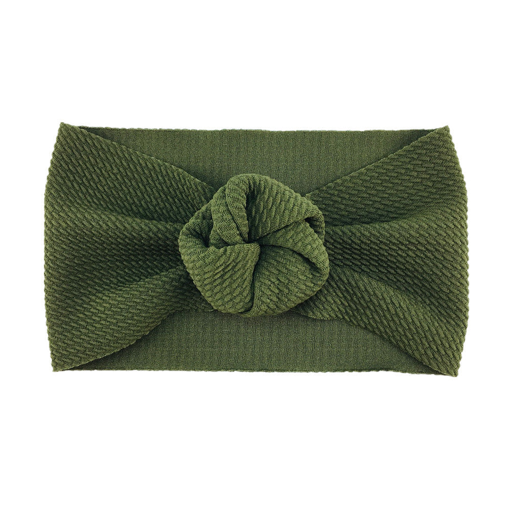Bébé Twill Bubble Rose fleur bandeau Instagram style enfants accessoires de cheveux