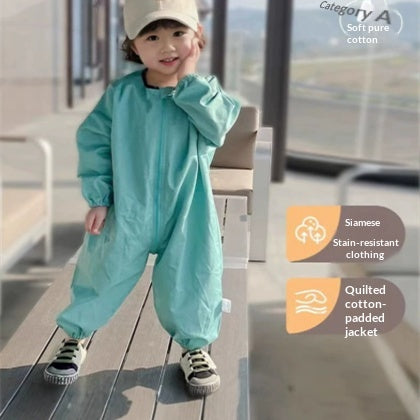 Baby Coverall Crawling Coton UV-Protective Jumpsuit